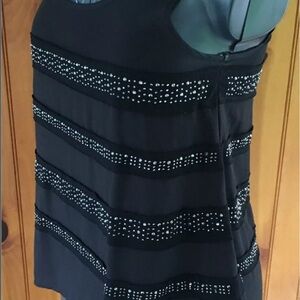 Rock & Republic Charcoal Textured Blouse
